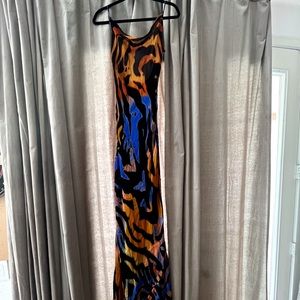 NWT Ray and Boa Dress